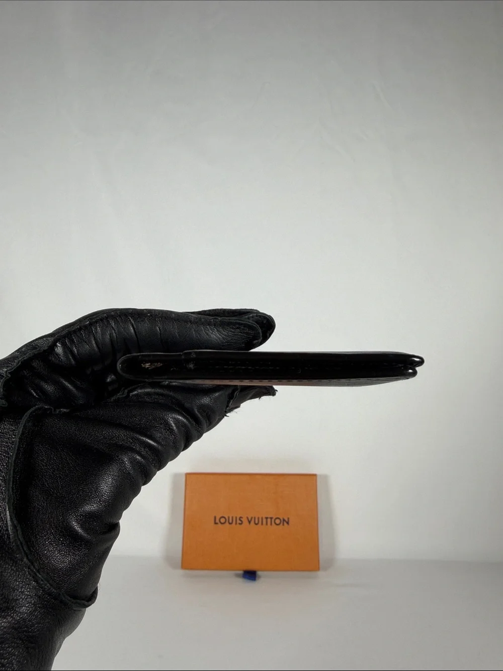 Authentic Louis Vuitton Black Epi Leather Card Wallet
